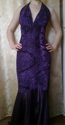 Вечернее платье,  фиолетовое,  б/у 1 раз,  в отличном состоянии